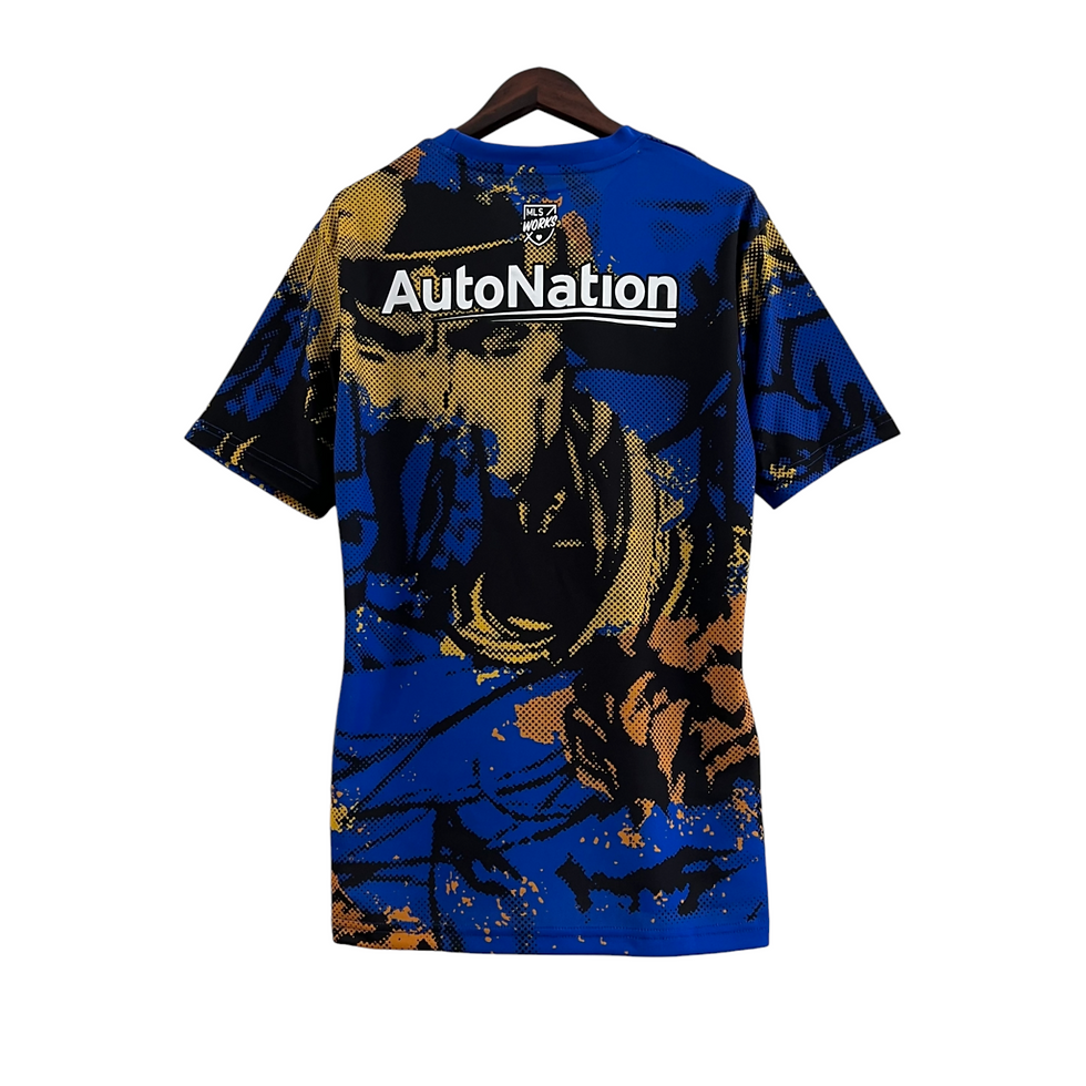 Miniatura: Camisa Inter Miami Treino 23/24 - Torcedor Adidas Masculina - Azul com detalhes