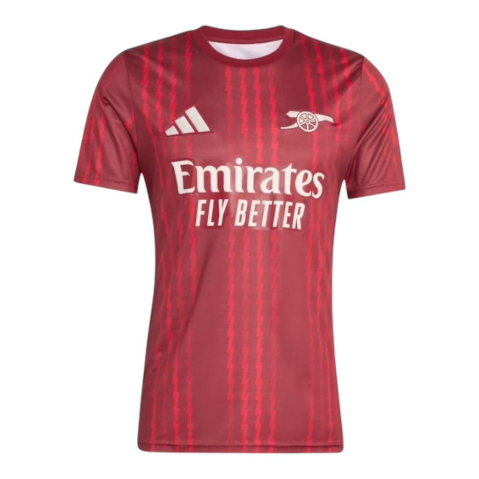 Miniatura: Camisa Arsenal Pré-jogo 25/26 - Torcedor Adidas Masculina - Bordô