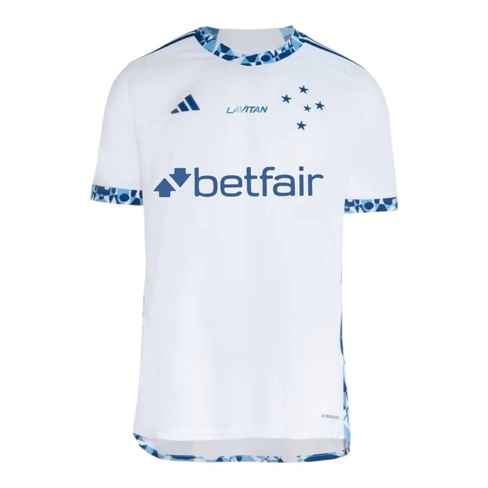 Miniatura: Camisa Cruzeiro II 24/25 - Torcedor Adidas Masculina - Branca com detalhes em az