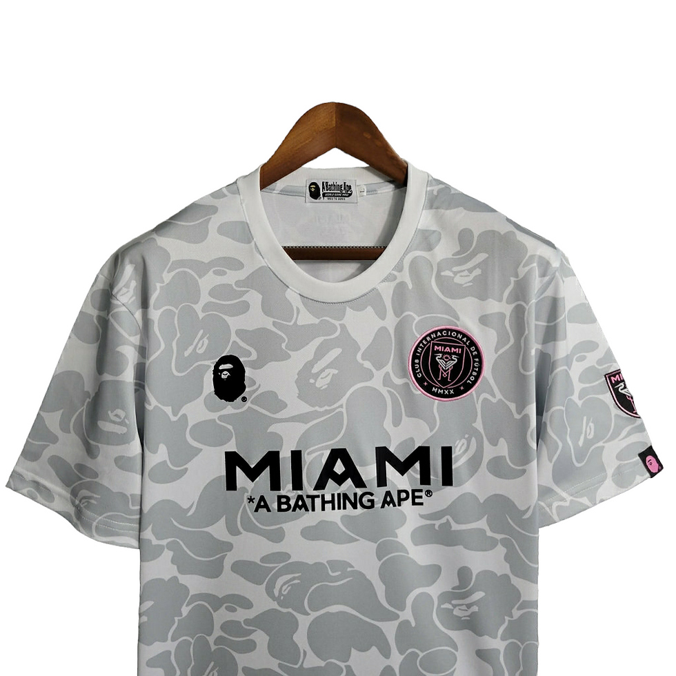 Miniatura: Camisa Inter Miami Edição Especial 23/24 - Torcedor Bape Masculina - Branca com