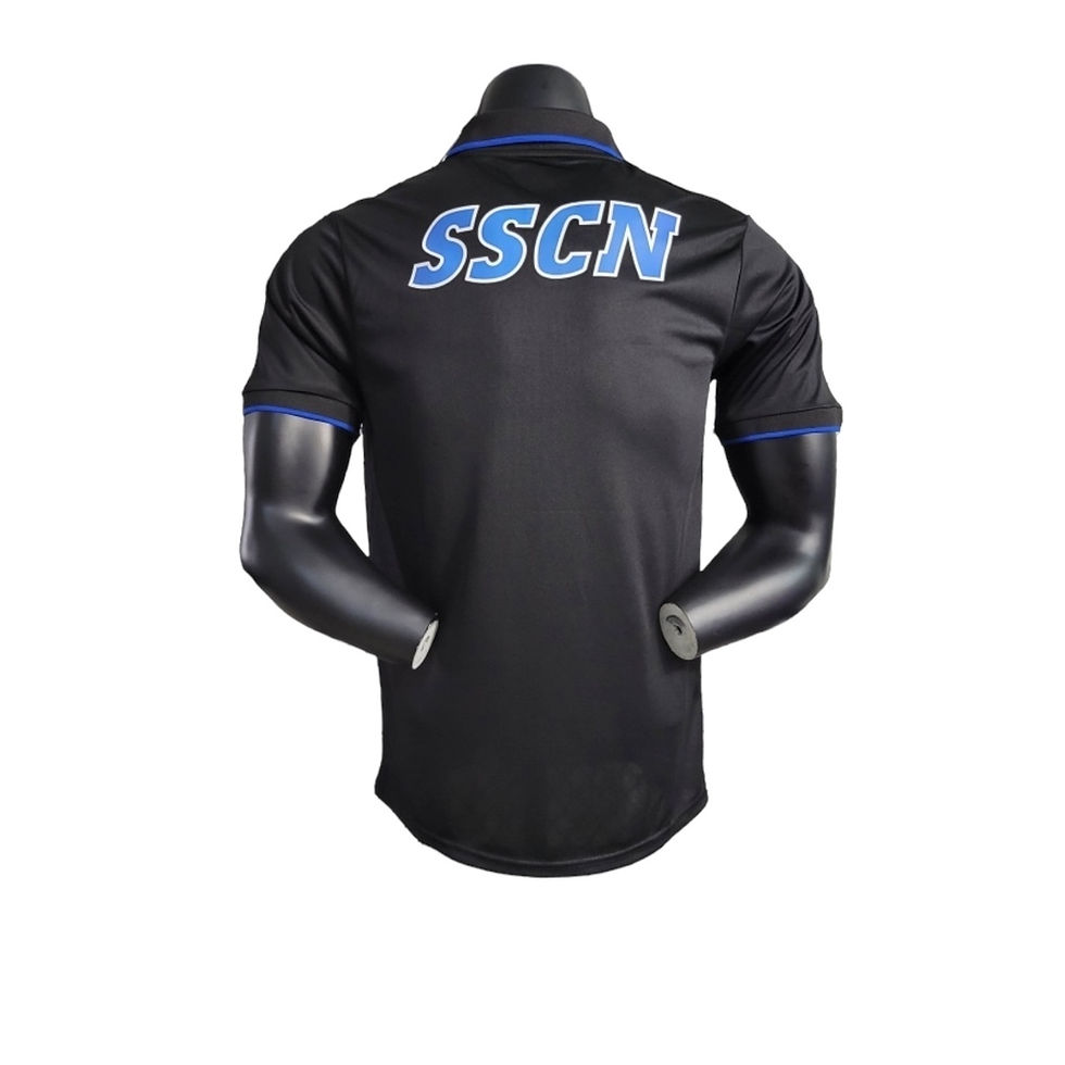 Miniatura: Camisa Napoli Treino 23/24 polo - Jogador EA7 Masculina - Preta