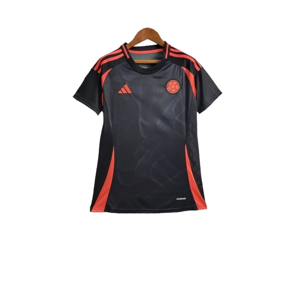 Miniatura: Camisa Seleção da Colômbia II 24/25 - Torcedor Adidas Feminina - Preta com detal