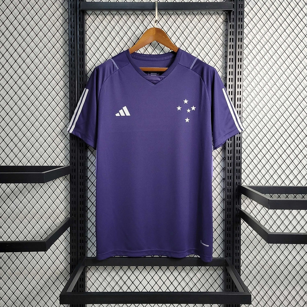 Miniatura: Camisa Cruzeiro Treino 23/24 Torcedor Adidas Masculina - Roxo