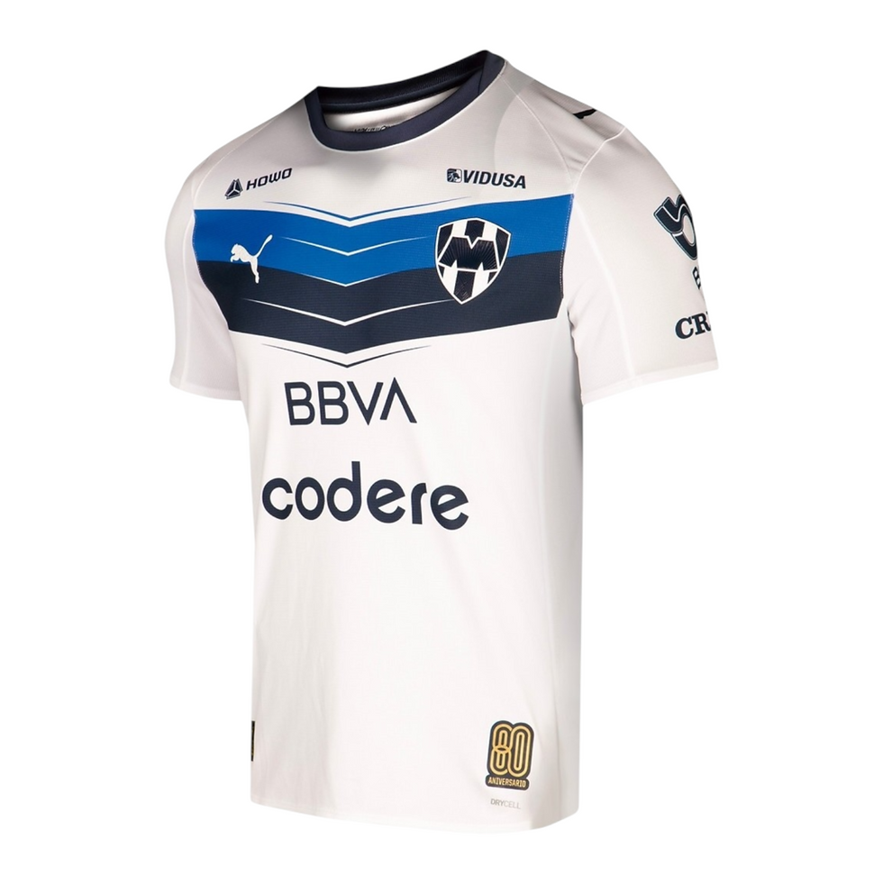 Miniatura: Camisa Monterrey II 25/26 - Torcedor Puma Masculina - Branca e azul