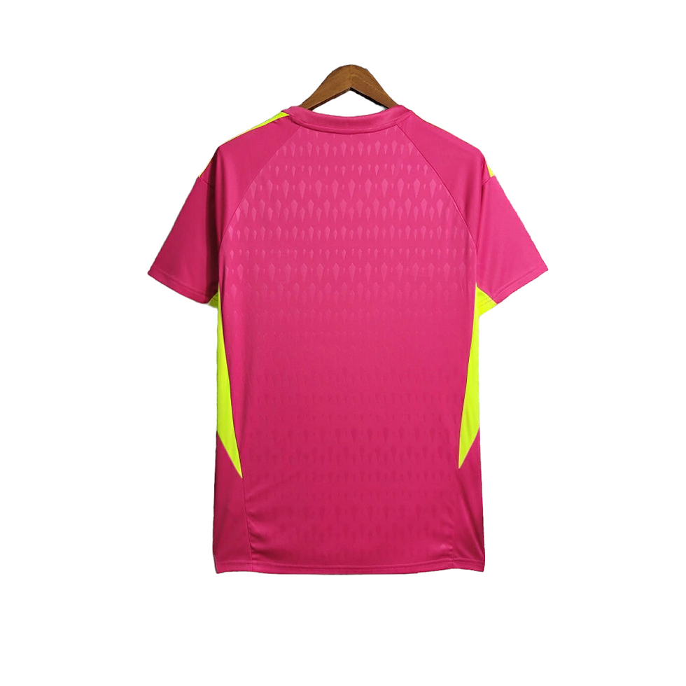 Miniatura: Camisa Real Madrid Goleiro 23/24 - Torcedor Adidas Masculina - Rosa com detalhes