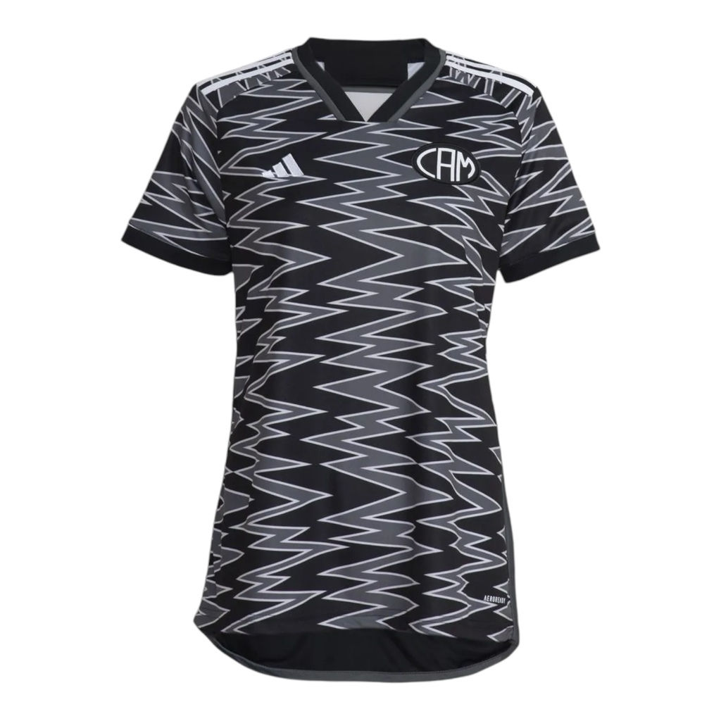 Camisa Atlético Mineiro III 24/25 - Torcedor Adidas Feminina - Preta com detalhe