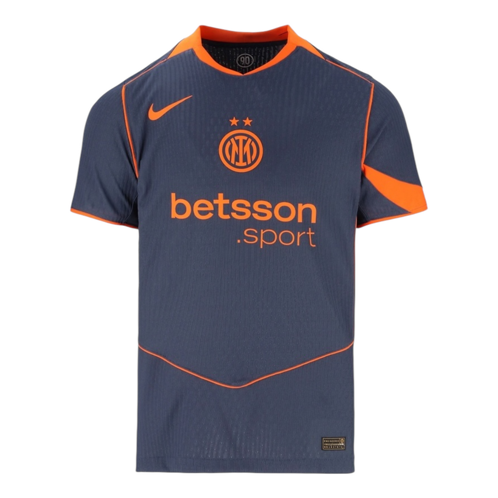 Miniatura: Camisa Inter de Milão III 25/26 - Torcedor Nike Masculina - Azul e laranja