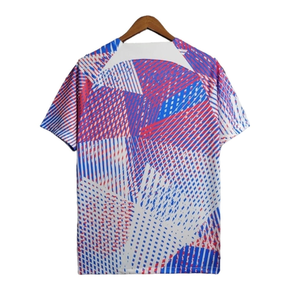 Miniatura: Camisa Treino Barcelona 23/24 - Torcedor Nike Masculina - Branca com detalhes em