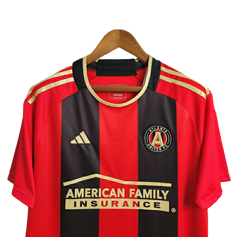 Miniatura: Camisa Atlanta United II 23/24 - Torcedor Adidas Masculina - Vermelha com detalh
