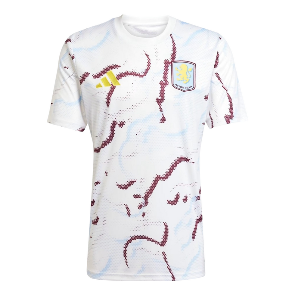 Miniatura: Camisa Aston Villa Pré-jogo 25/26 - Torcedor Adidas Masculina - Branca