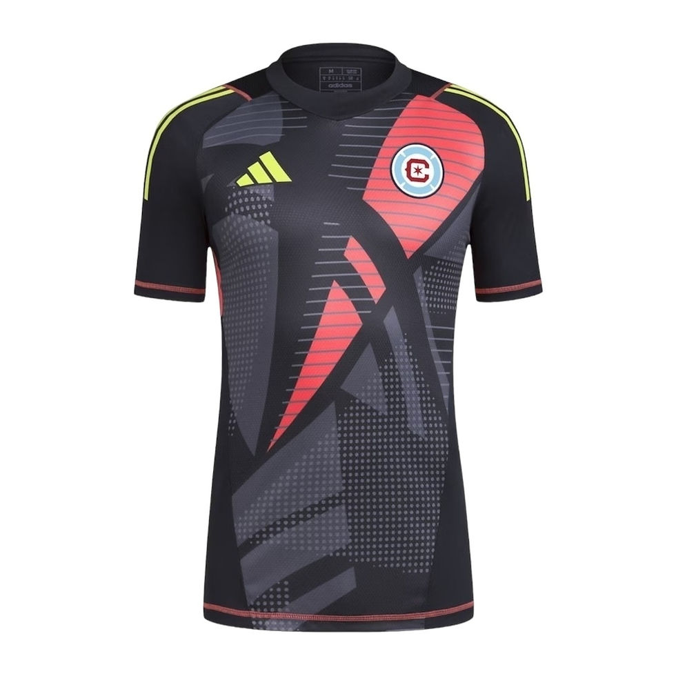 Miniatura: Camisa Chicago FC Goleiro 24/25 - Torcedor Adidas Masculina - Preta com detalhes