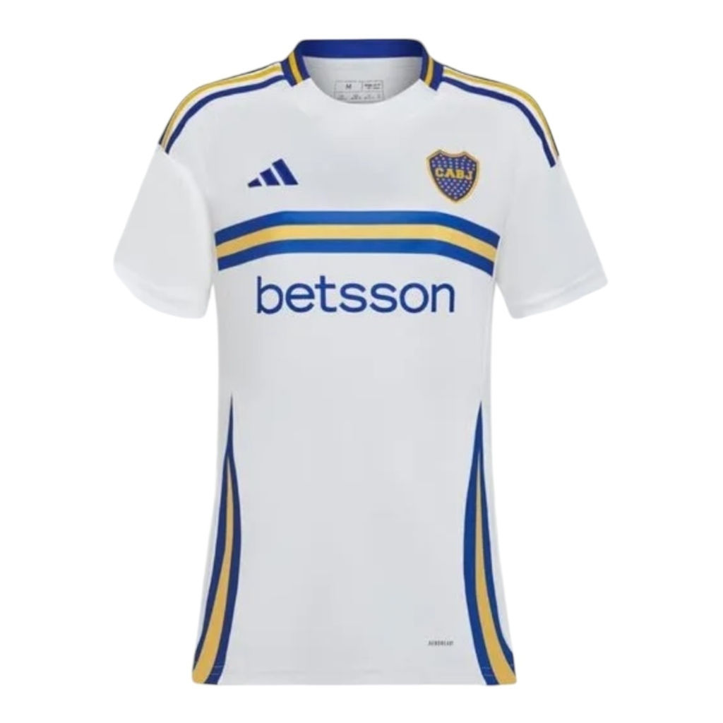 Camisa Boca Juniors II 24/25 - Torcedor Adidas Feminina - Branca com detalhes em