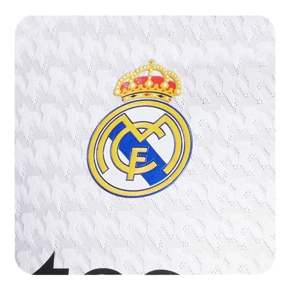 Miniatura: Camisa Real Madrid I 24/25 - Torcedor Adidas Feminina - Branca com listras preta