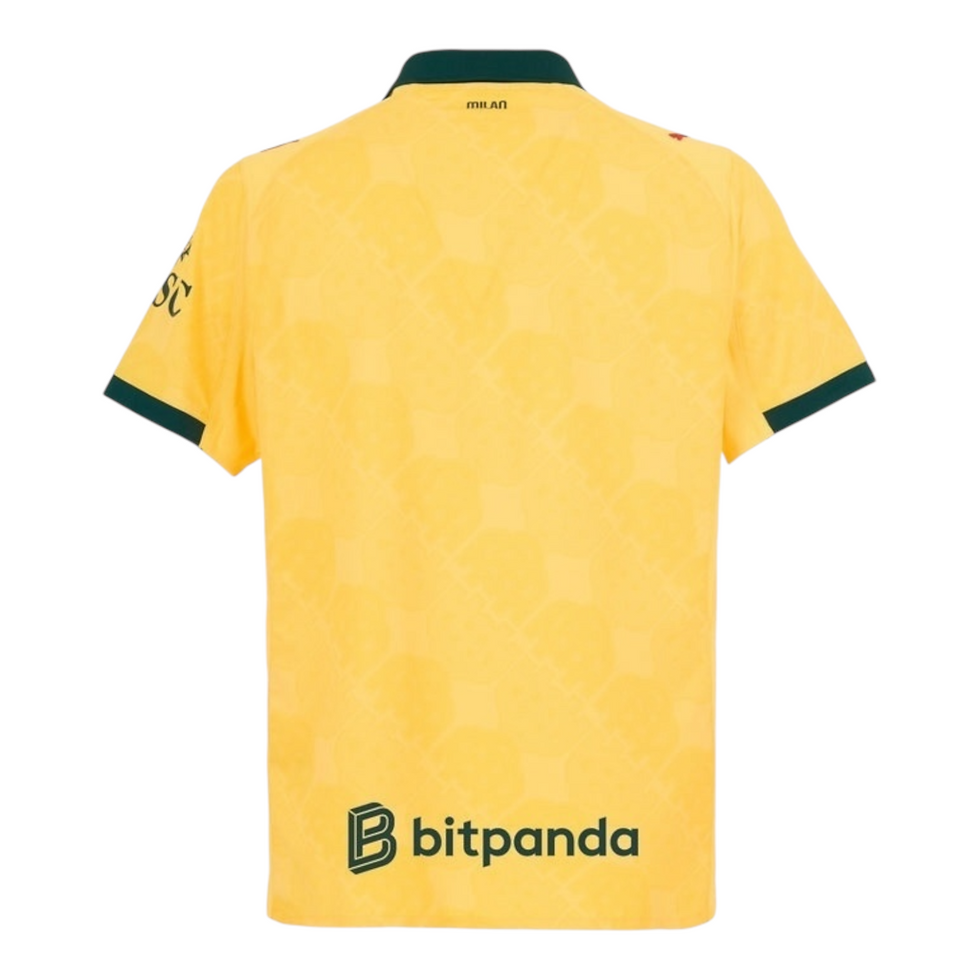Miniatura: Camisa AC Milan III 25/26 - Torcedor Puma Masculina - Amarela com detalhes em ve
