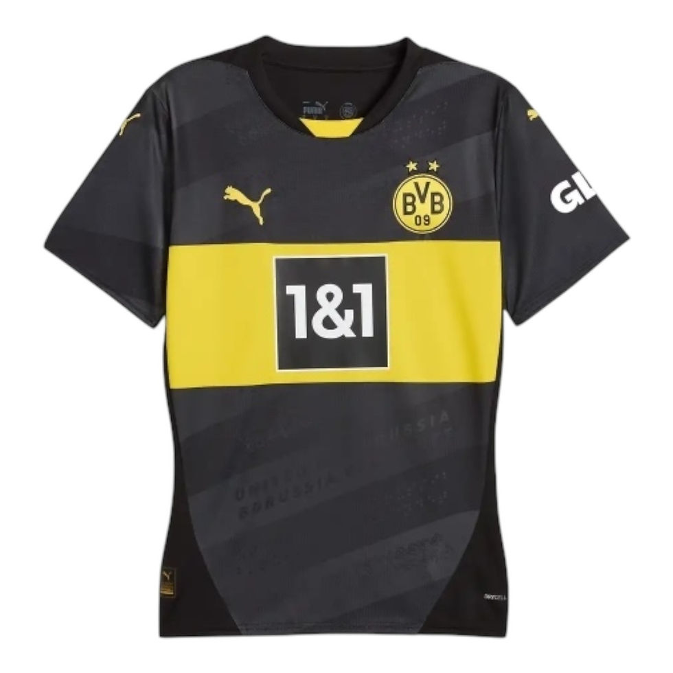 Miniatura: Camisa Borussia Dortmund II 24/25 - Torcedor Puma Feminina - Preta
