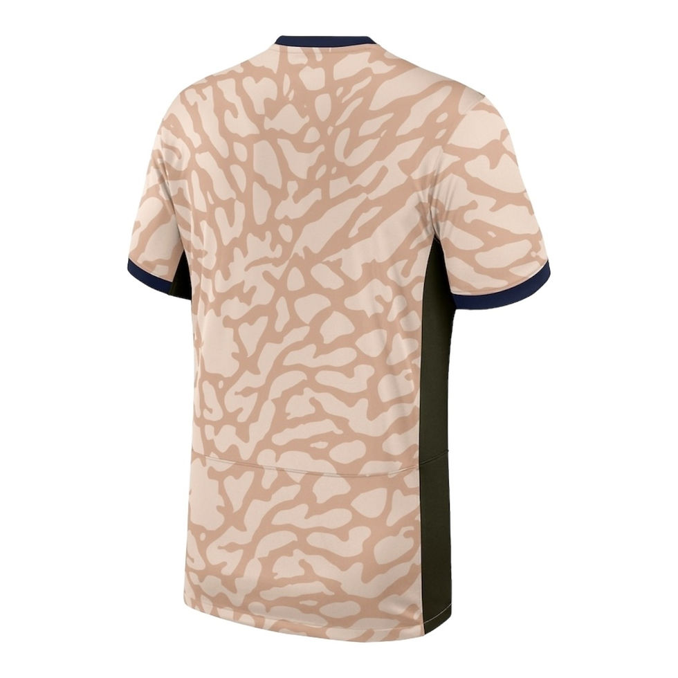 Miniatura: Camisa Paris Saint-Germain Fourth 23/24 - Torcedor Jordan Masculina - Bege com d