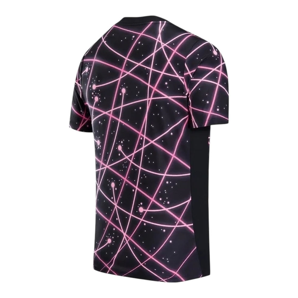 Miniatura: Camisa Paris Saint-Germain Pré-jogo 25/26 - Torcedor Jordan Masculina - Preta co