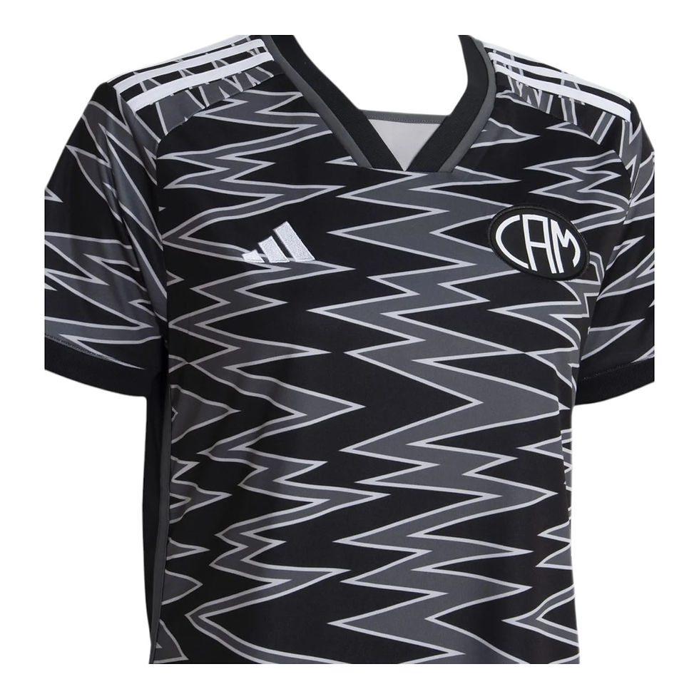 Miniatura: Camisa Atlético Mineiro III 24/25 - Torcedor Adidas Feminina - Preta com detalhe