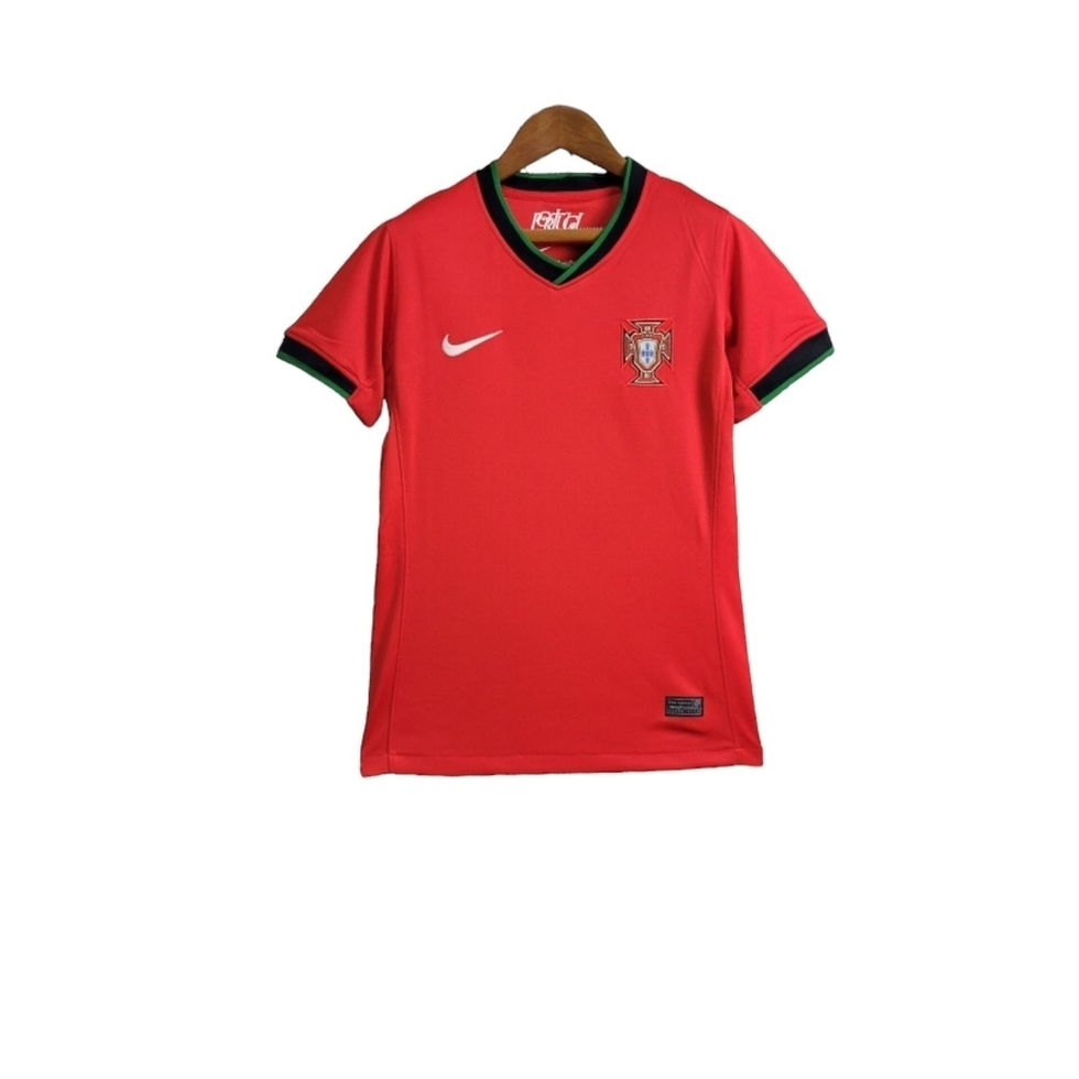 Miniatura: Camisa Seleção de Portugal I 24/25 - Torcedor Nike Feminina - Vermelha