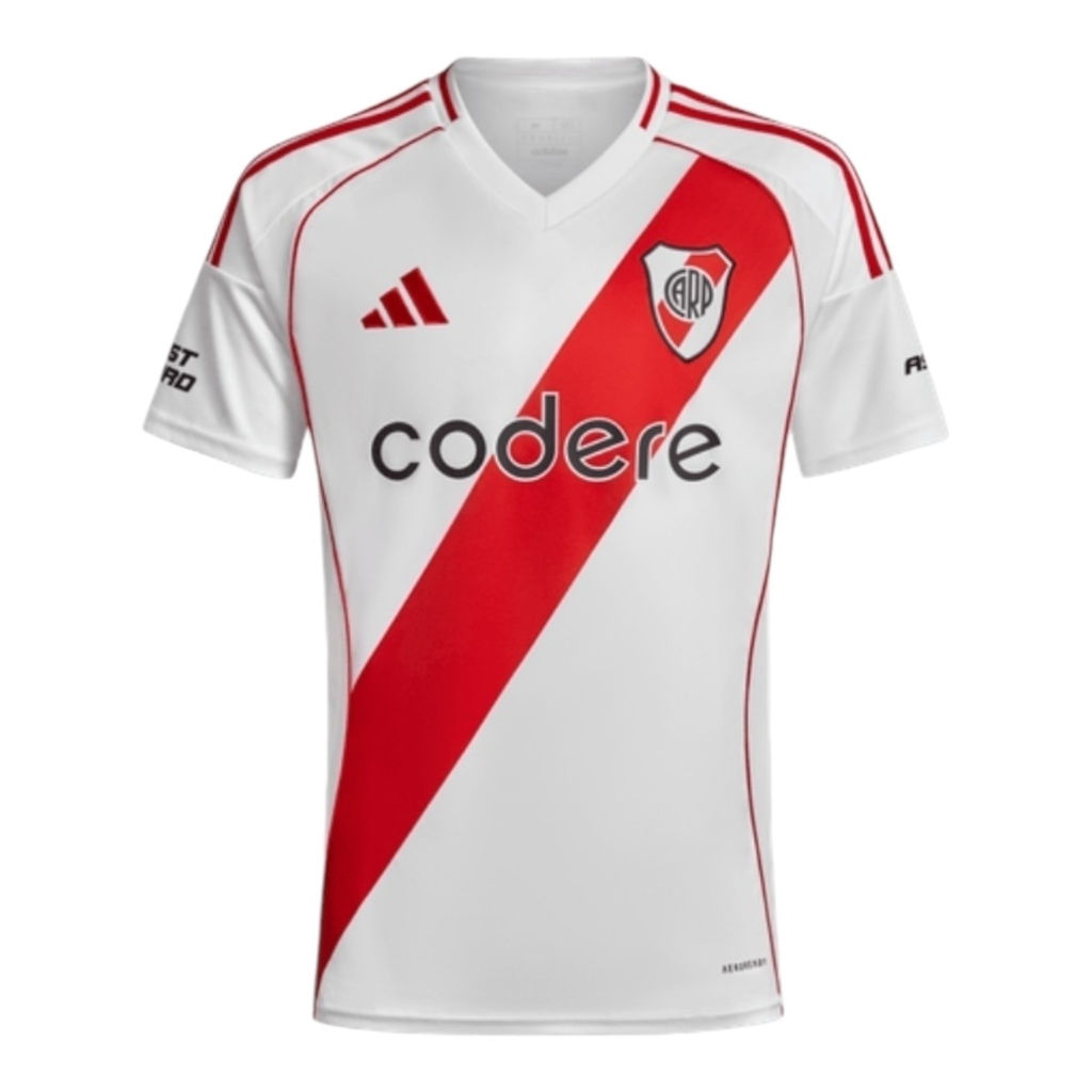 Camisa River Plate I 24/25 - Torcedor Adidas Masculina - Branca com detalhes em