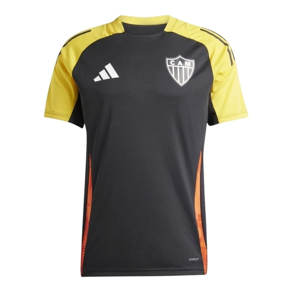 Camisa Atlético Mineiro Treino 25/26 - Torcedor Adidas Masculina - Preta com det