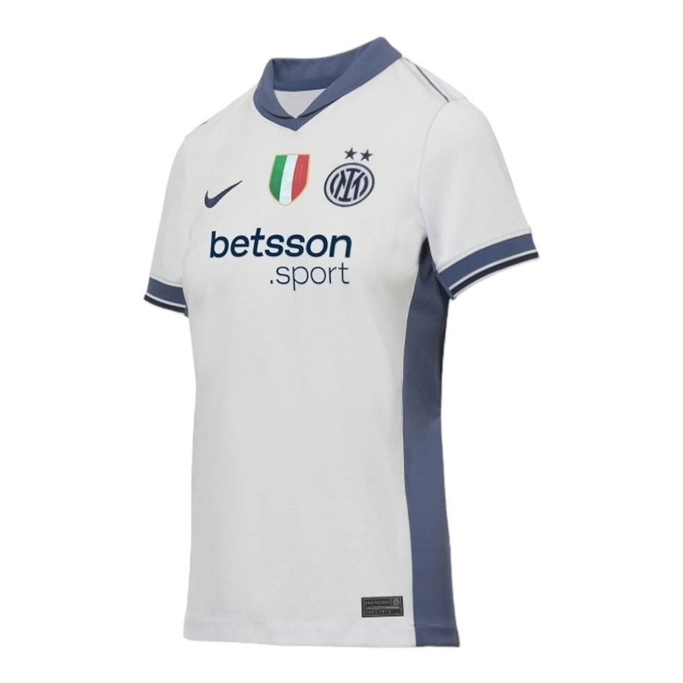 Miniatura: Camisa Inter de Milão II 24/25 - Torcedor Nike Feminina - Branca com detalhes em