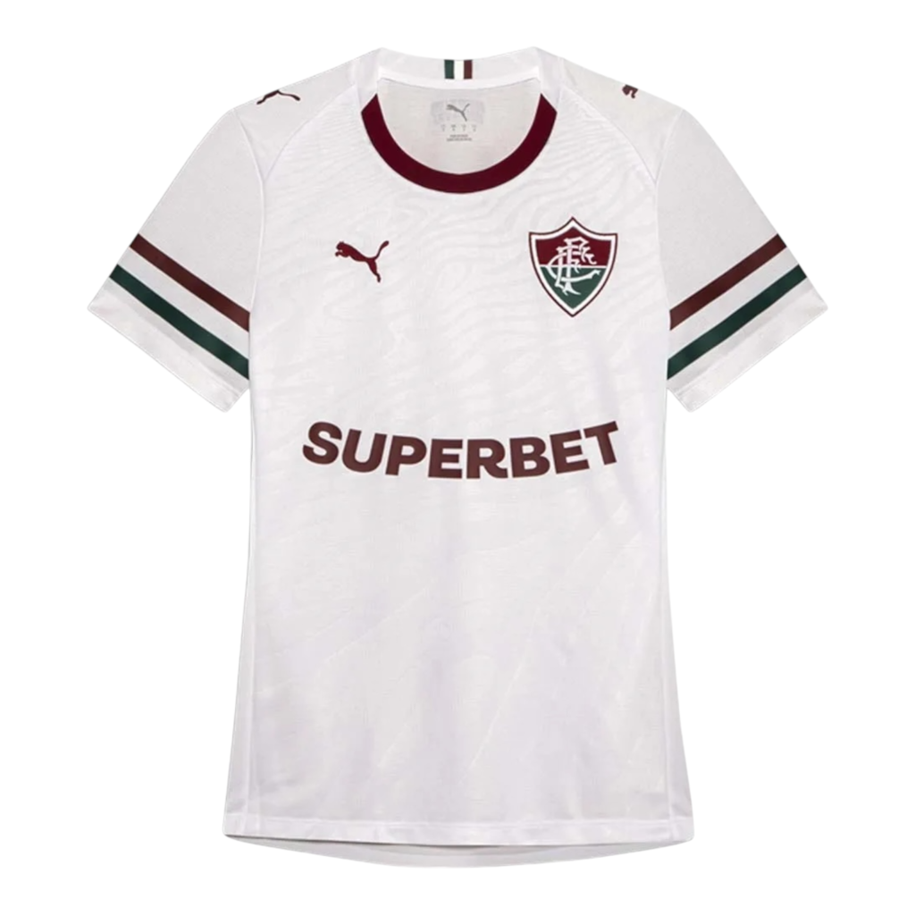 Camisa Fluminense II 26/27 - Torcedor Puma Feminina - Branca com detalhes em ver