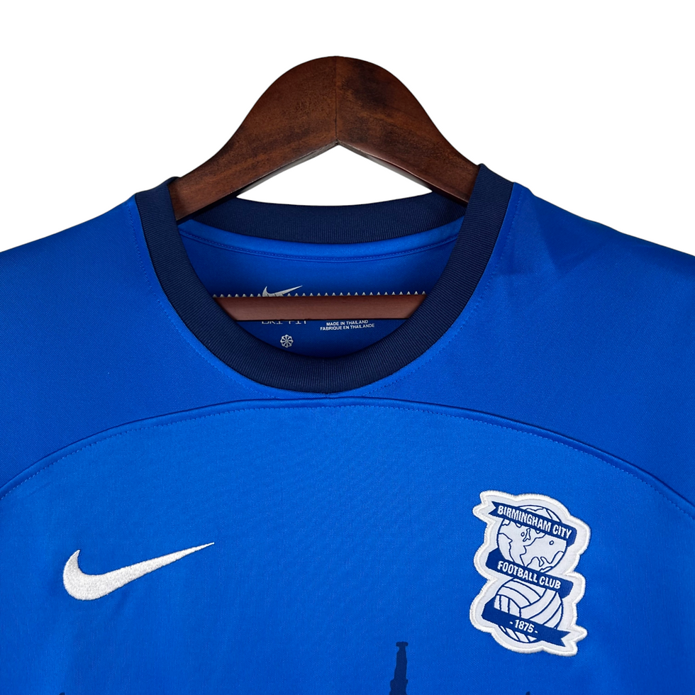 Miniatura: Camisa Birmingham I 23/24 - Torcedor Nike Masculina - Azul com detalhes em branc