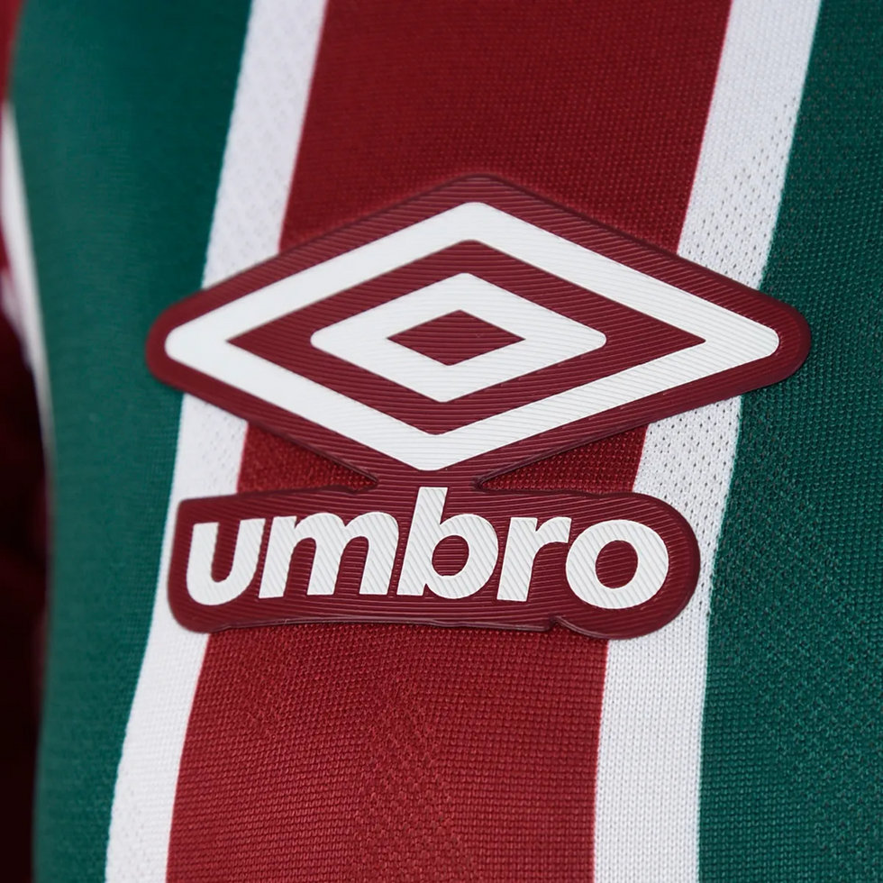 Miniatura: Camisa Fluminense I 25/26 - Torcedor Umbro Masculina - Vermelha e verde com deta