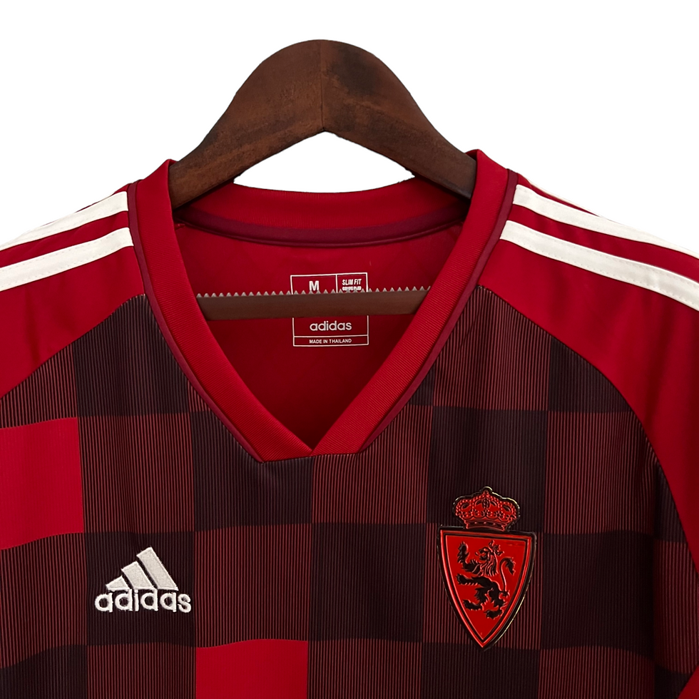Miniatura: Camisa Real Zaragoza III 23/24 - Torcedor Adidas Masculina - Vermelha com detalh