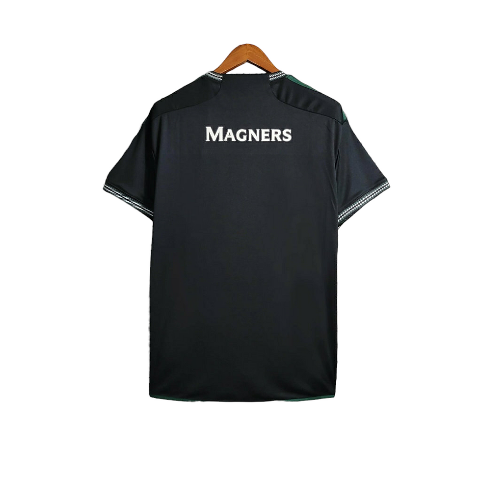 Miniatura: Camisa Celtic II 23/24 - Torcedor Adidas Masculina - Preta com detalhes em cinza