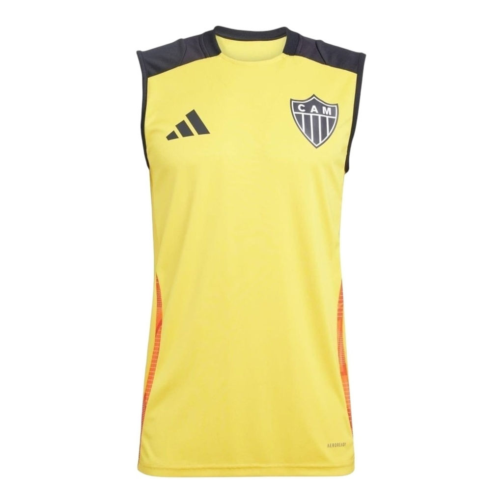 Camisa Regata Atlético Mineiro Treino 25/26 - Torcedor Adidas Masculina - Amarel