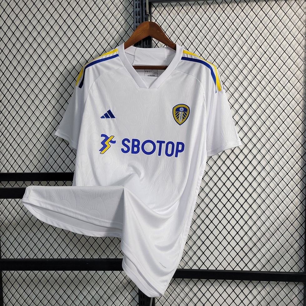 Miniatura: Camisa Leeds I 23/24 Torcedor Adidas Masculina - Branco