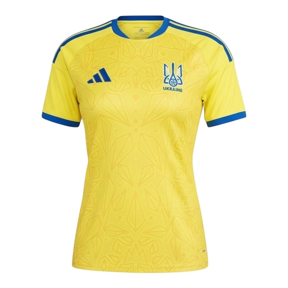 Miniatura: Camisa Seleção Ucrânia I 26/27 - Torcedor Adidas Feminina - Amarela
