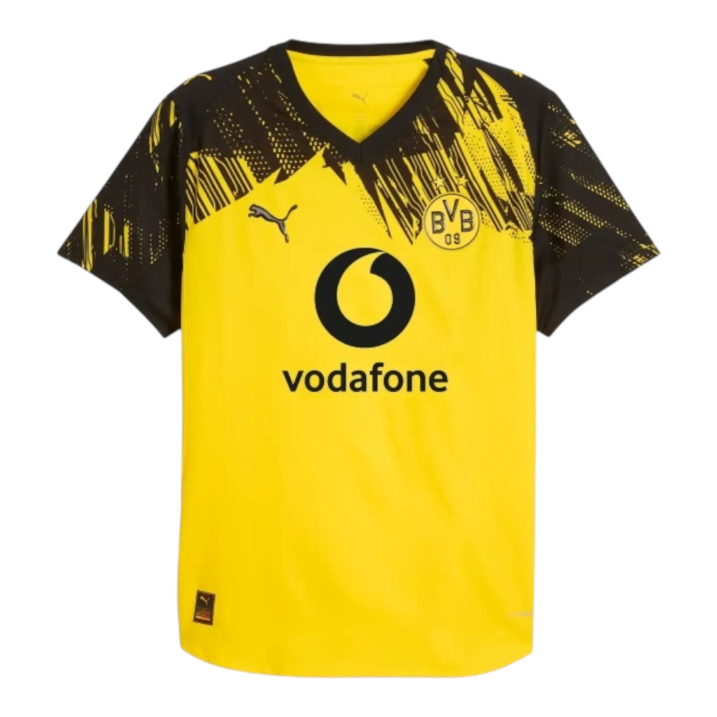 Camisa Borussia Dortmund I 25/26 - Torcedor Puma Masculina - Amarela com detalhe
