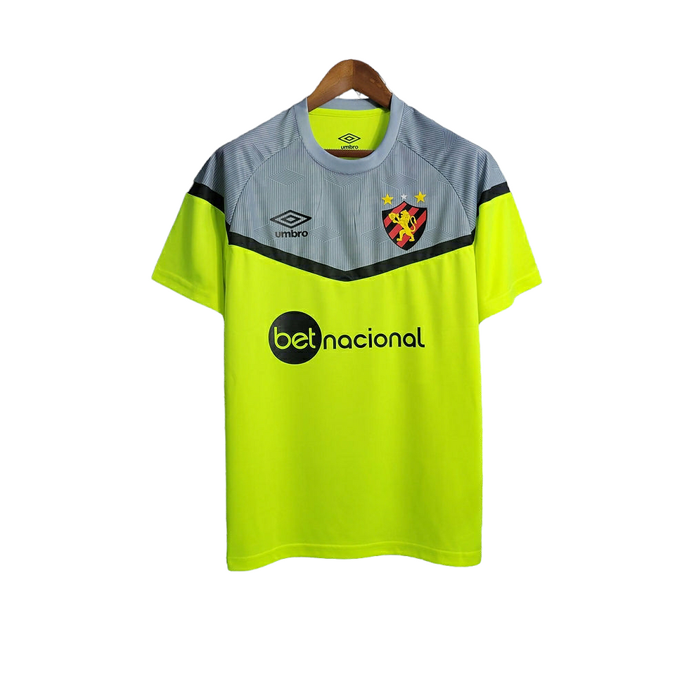 Miniatura: Camisa Sport Recife Treino II 23/24 Umbro Torcedor Masculina - Amarela com detal