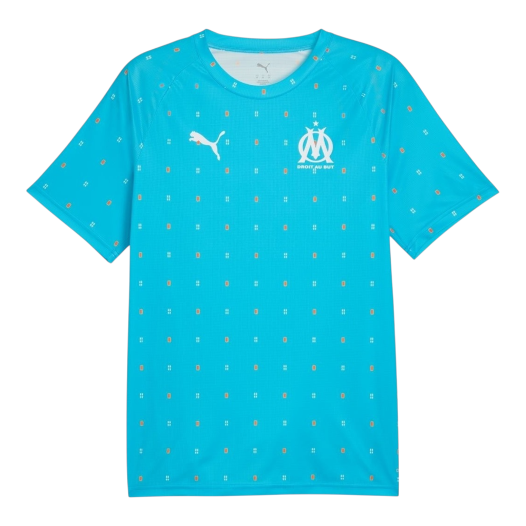 Camisa Olympique Marseille Pre-jogo I 25/26 - Torcedor Puma Masculina - Azul