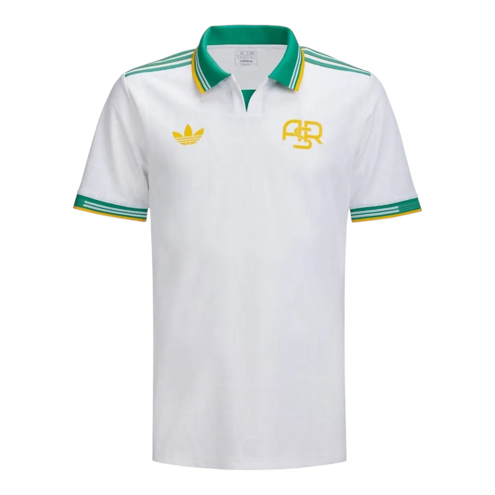 Miniatura: Camisa Roma III 25/26 - Torcedor Adidas Masculina - Branca com detalhes em verde