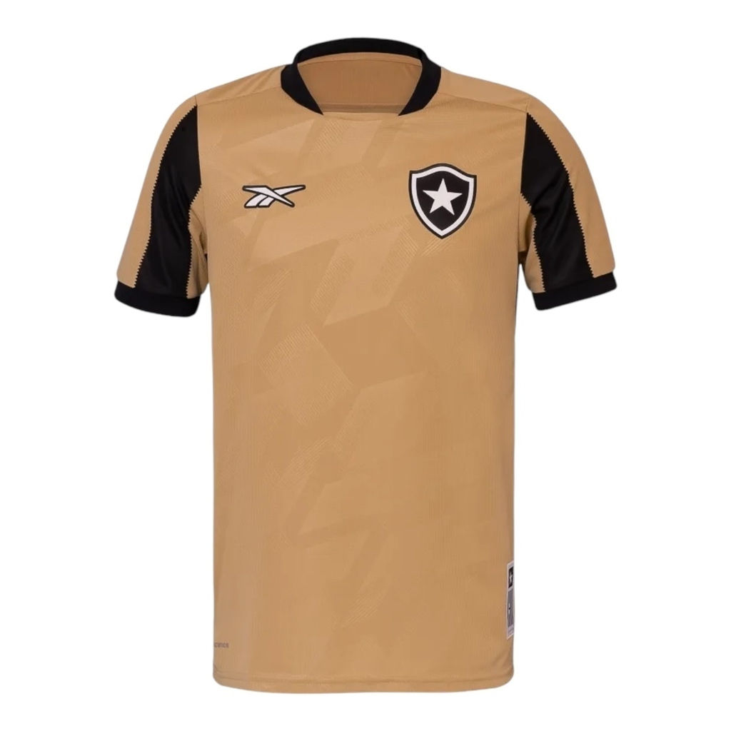 Camisa Botafogo Goleiro 24/25 - Torcedor Reebok Masculina - Marrom com detalhes