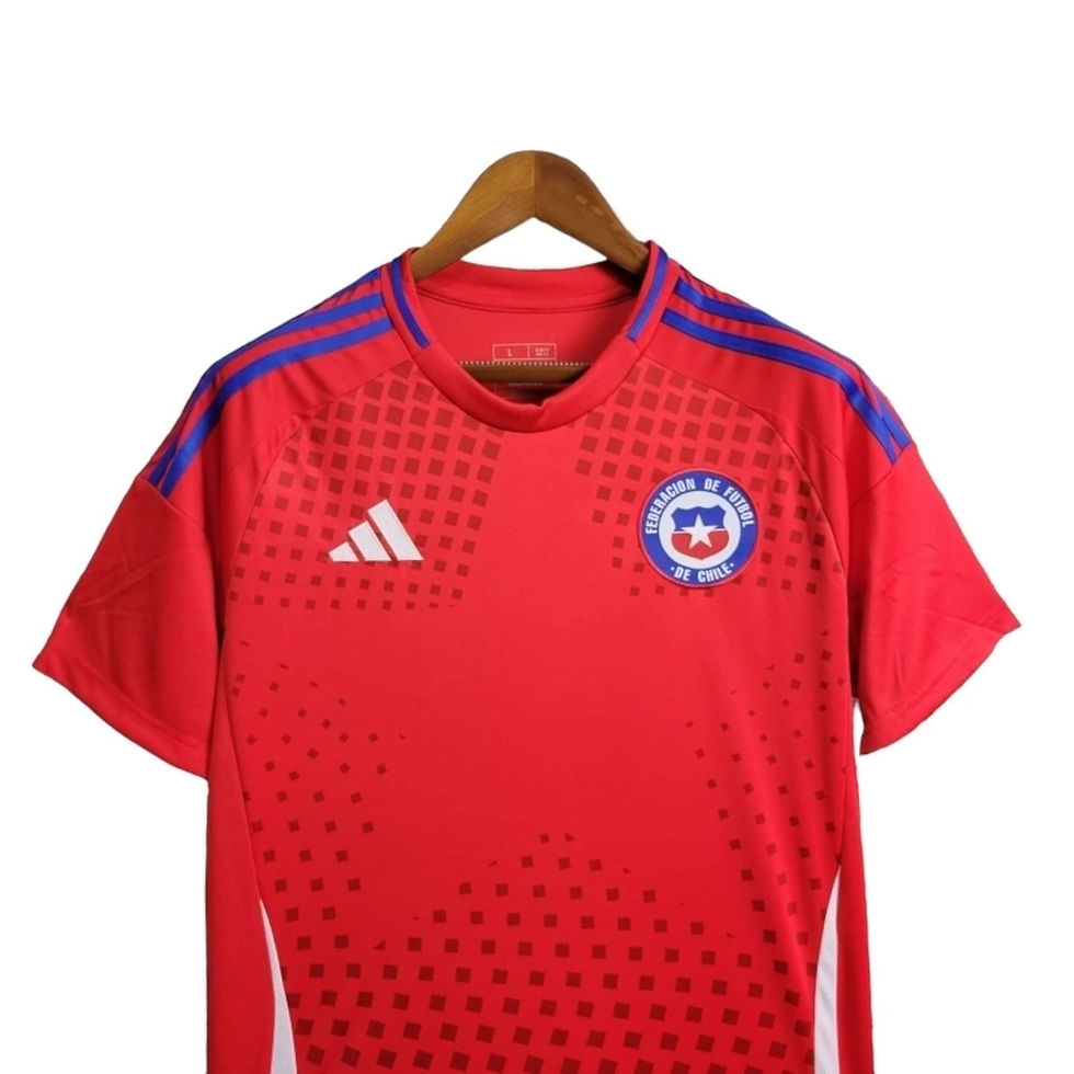 Miniatura: Camisa Seleção do Chile I 24/25 - Torcedor Adidas Masculina - Vermelha
