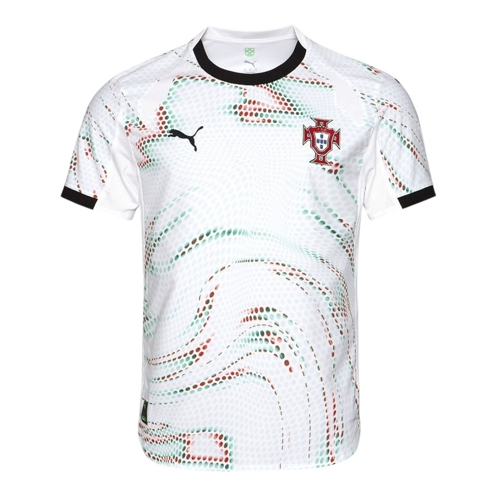 Miniatura: Camisa Seleção Portugal II 25/26 - Torcedor Puma Masculina - Branca com detalhes