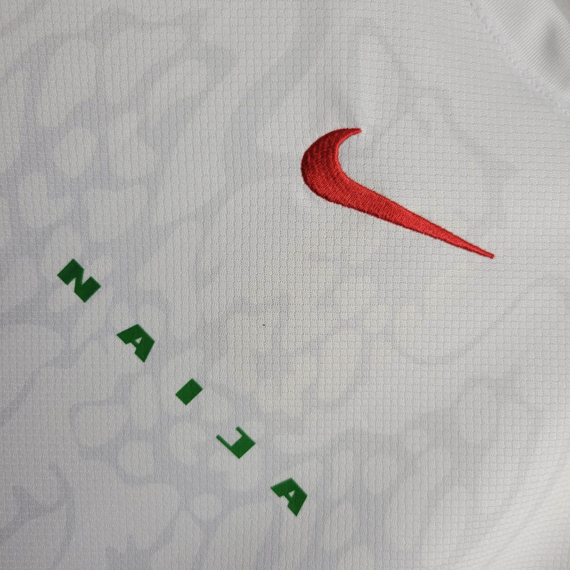 Miniatura: Camisa Nigéria I 24/25 - Torcedor Nike Masculina - Branca com detalhes em verde