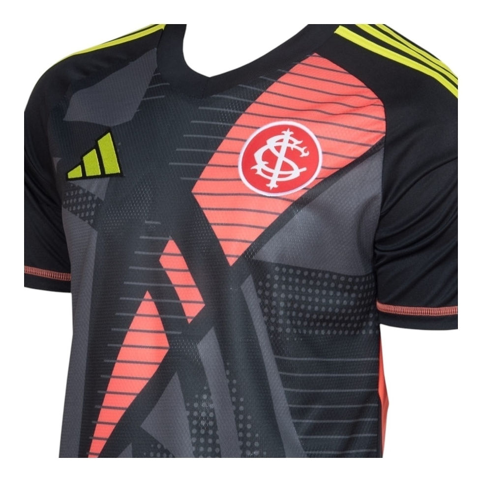 Miniatura: Camisa Internacional Goleiro I 25/26 - Torcedor Adidas Masculina - Preta com det
