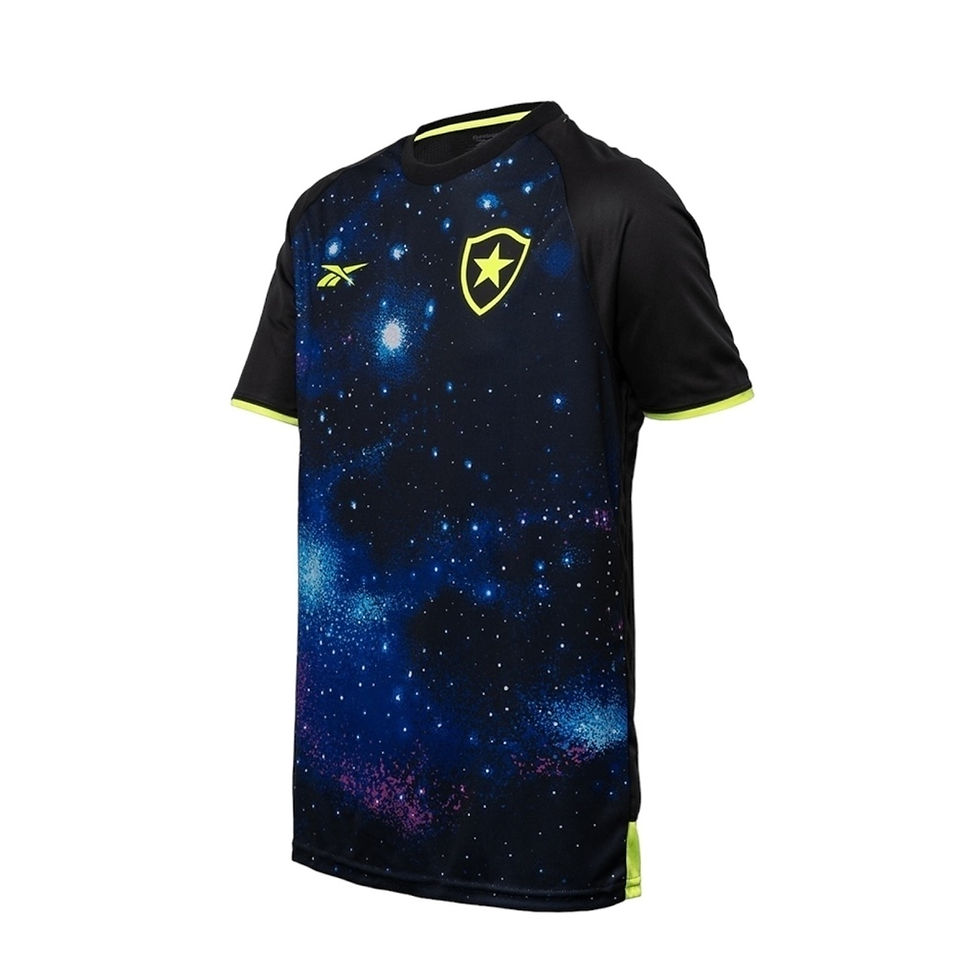 Miniatura: Camisa Botafogo Pré-jogo 24/25 - Torcedor Reebok Masculina - Preta com detalhes