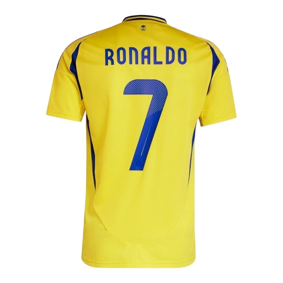 Miniatura: Camisa Al-Nassr I Ronaldo 24/25 - Torcedor Adidas Masculina - Amarela com detalh