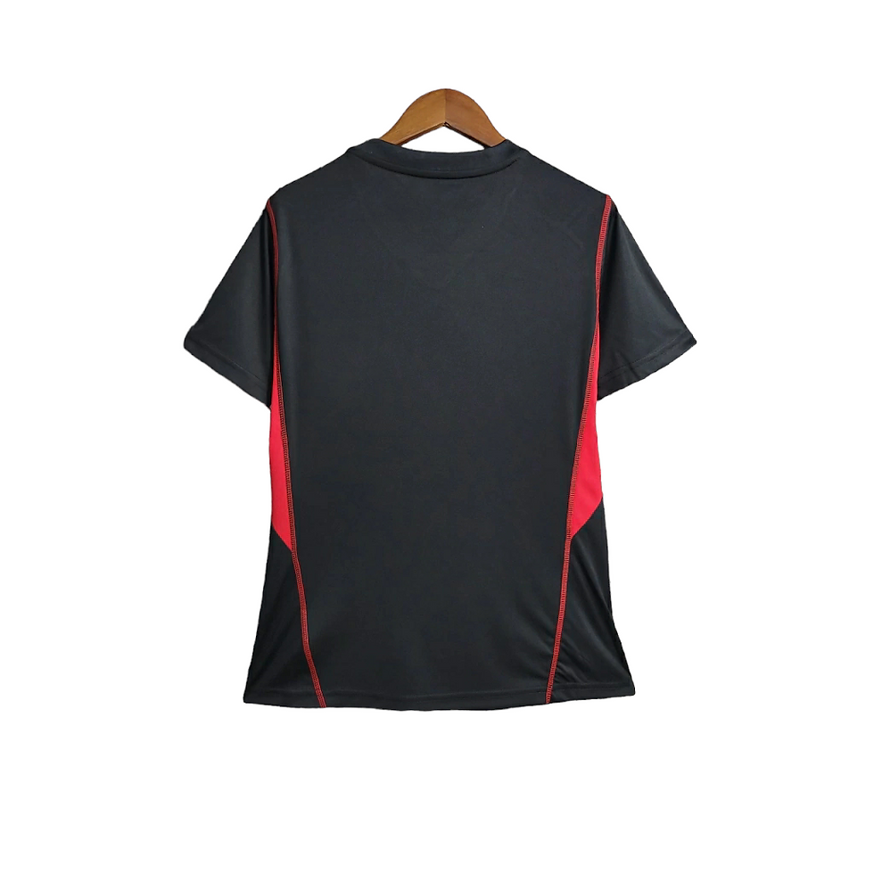 Miniatura: Camisa São Paulo Treino 23/24 - Torcedor Adidas Feminina - Preta com detalhes em