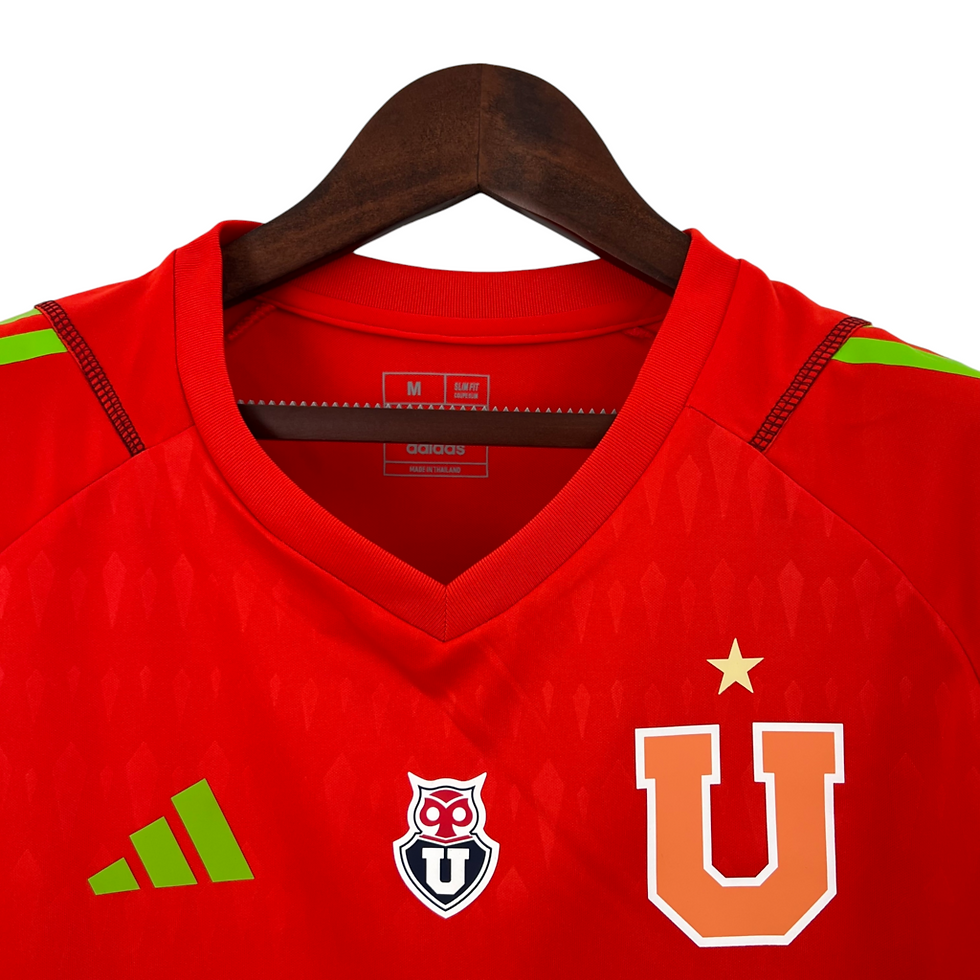 Miniatura: Camisa Universidad do Chile Goleiro I 23/24 - Torcedor Adidas Masculina - Vermel