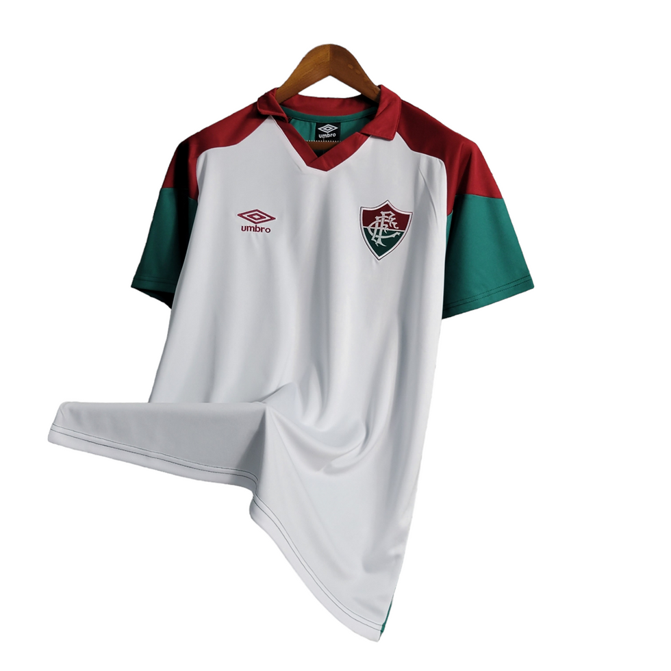 Miniatura: Camisa Fluminense II 23/24 Umbro Treino -Branca com detalhes tricolores