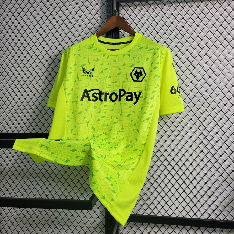 Miniatura: Camisa Wolverhampton Away 23/24 - Torcedor Castore Masculina - Verde