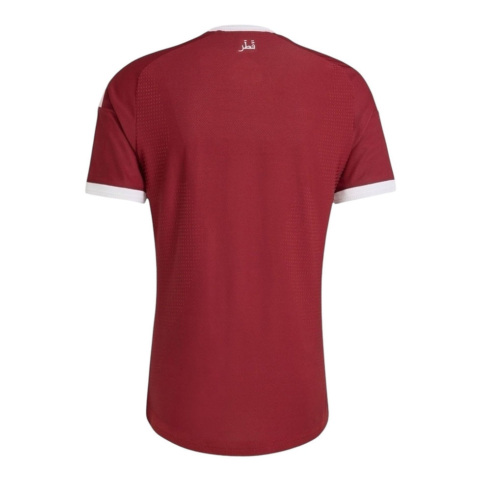 Miniatura: Camisa Seleção Catar I 26/27 - Torcedor Adidas Masculina - Vermelha